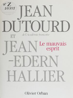 cover image of Le Mauvais Esprit